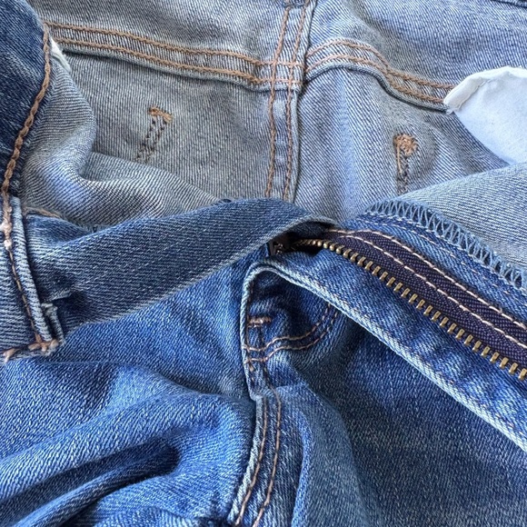 White House Black Market Slim Crop Jeans Size 10 Embroidered Casual Stretch Cuff - Picture 6 of 16